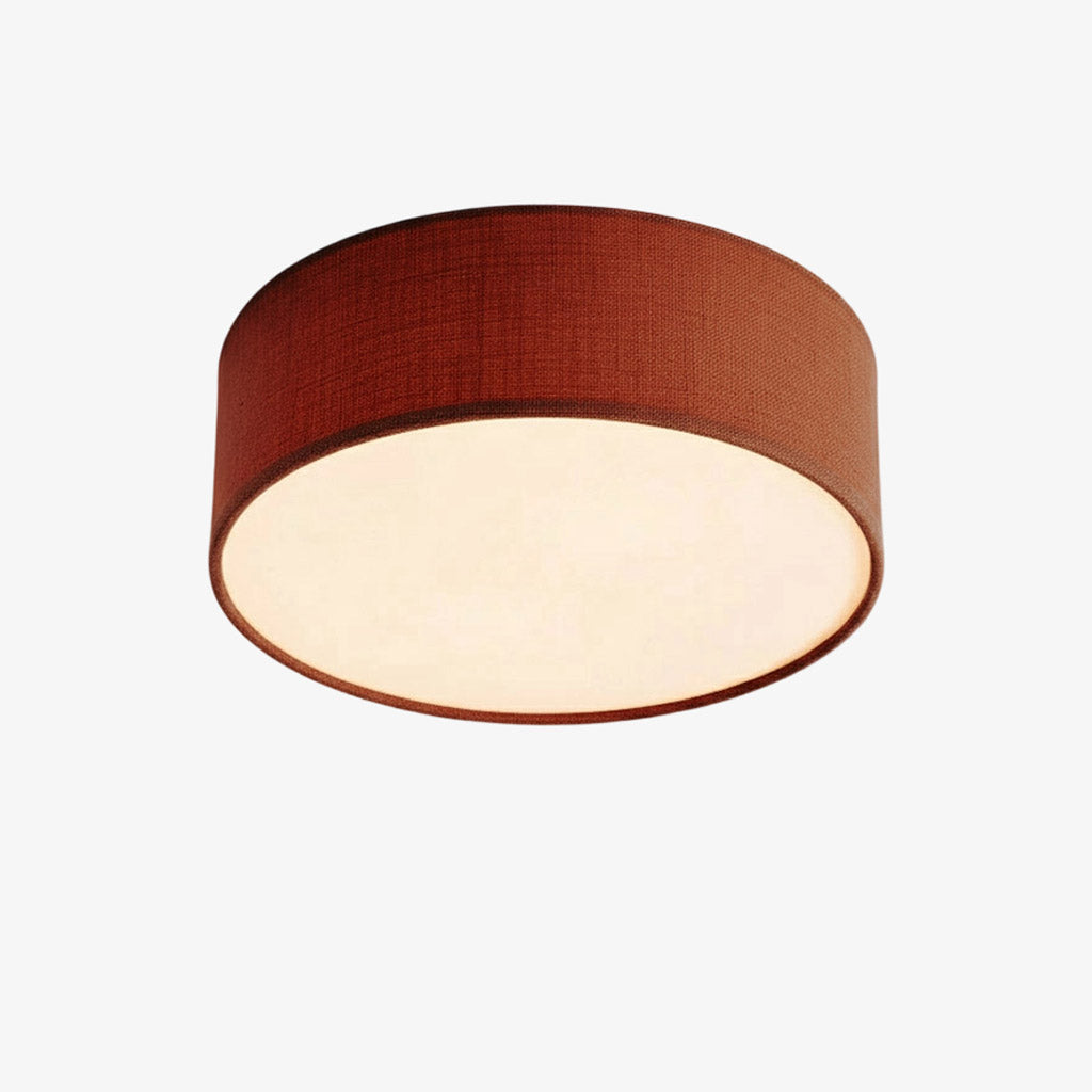 
Dumora Linen Drum Flush Mount Ceiling Light with Iron Fixture