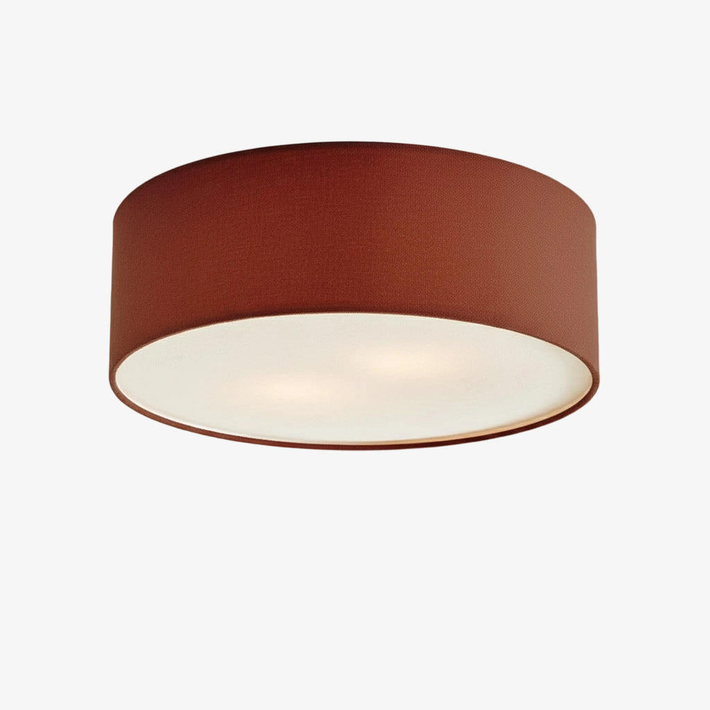 
Dumora Linen Drum Flush Mount Ceiling Light with Iron Fixture
