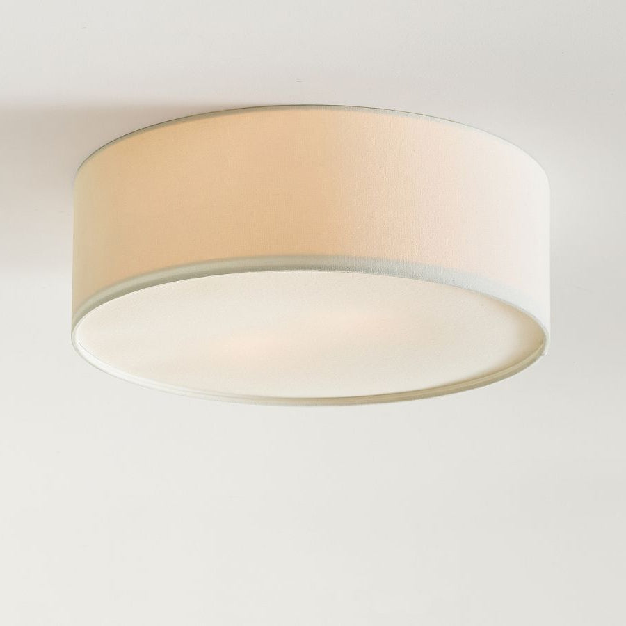 
Dumora Linen Drum Flush Mount Ceiling Light with Iron Fixture