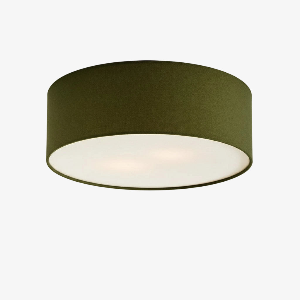 
Dumora Linen Drum Flush Mount Ceiling Light with Iron Fixture