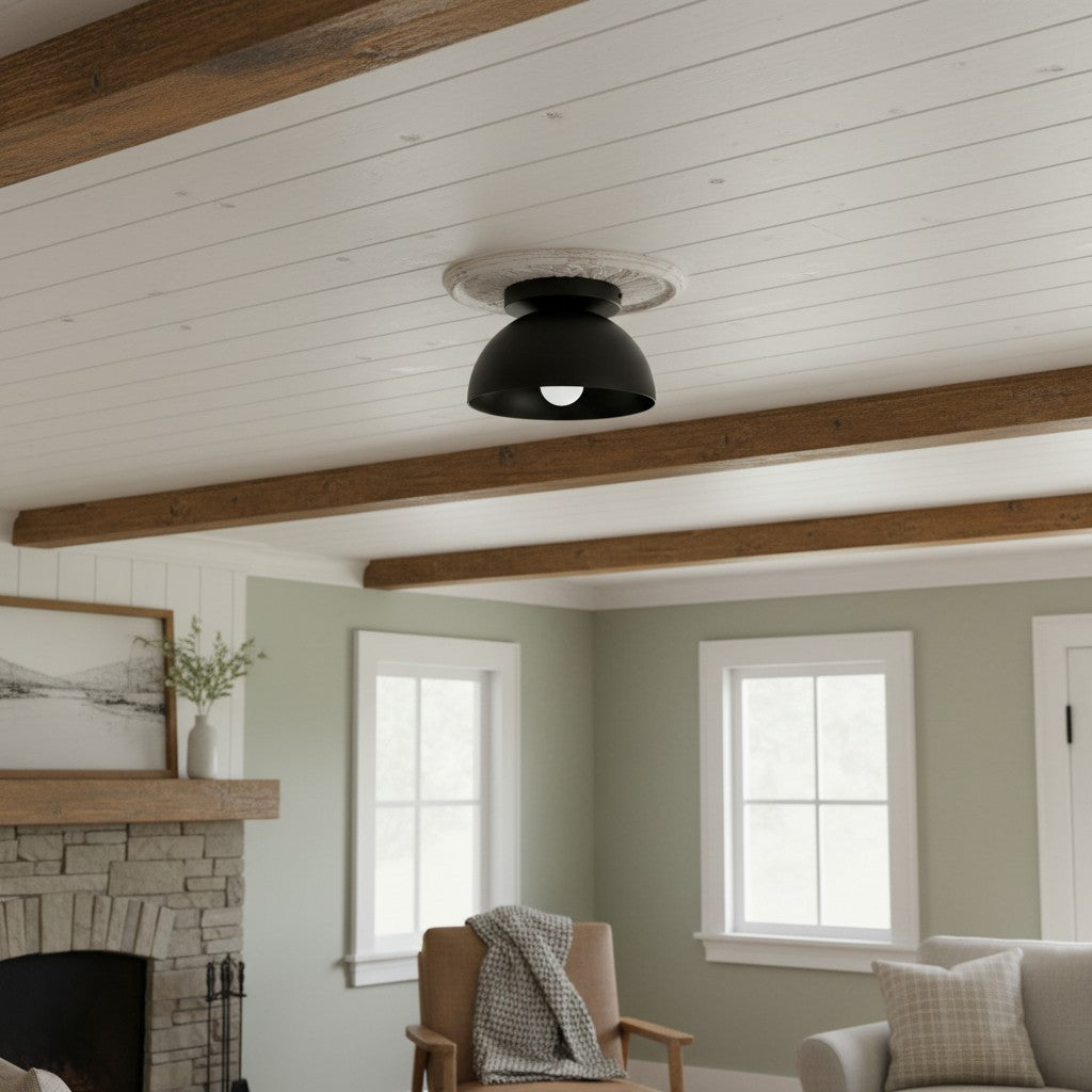 
Chroma Minimalist Dome Ceiling Light 8 in