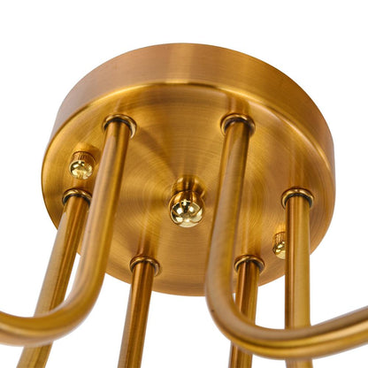 Qvistunix Industrial Sputnik Semi Flush Ceiling Light