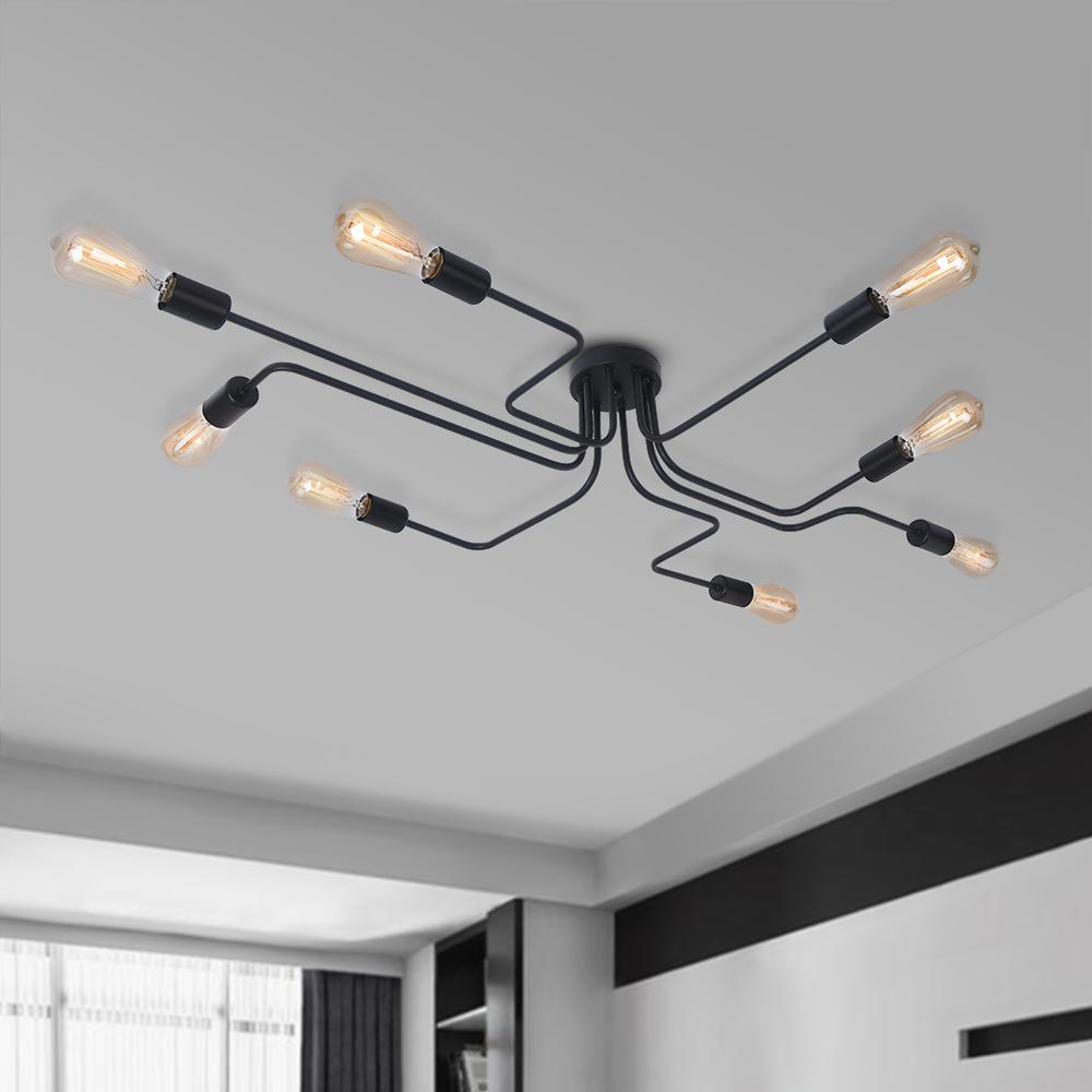 
Qvistunix Industrial Sputnik Semi Flush Ceiling Light
