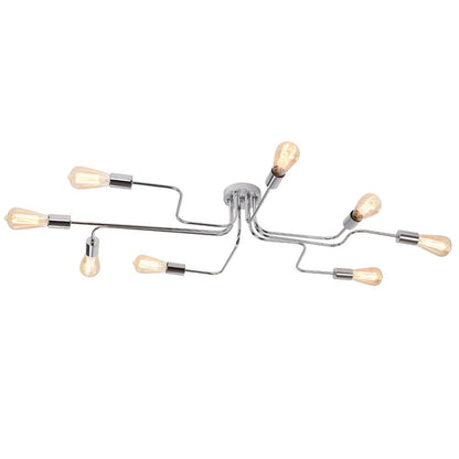 Qvistunix Industrial Sputnik Semi Flush Ceiling Light