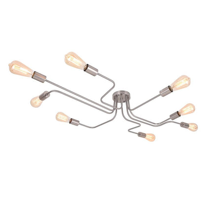Qvistunix Industrial Sputnik Semi Flush Ceiling Light