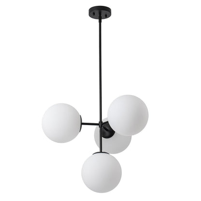Astria Opal Glass Semi Flush Mount Chandelier