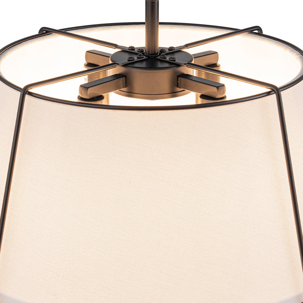 
Vesina Linen Drum Semi Flush Mount Ceiling Light