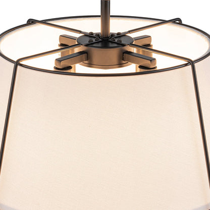 Vesina Linen Drum Semi Flush Mount Ceiling Light