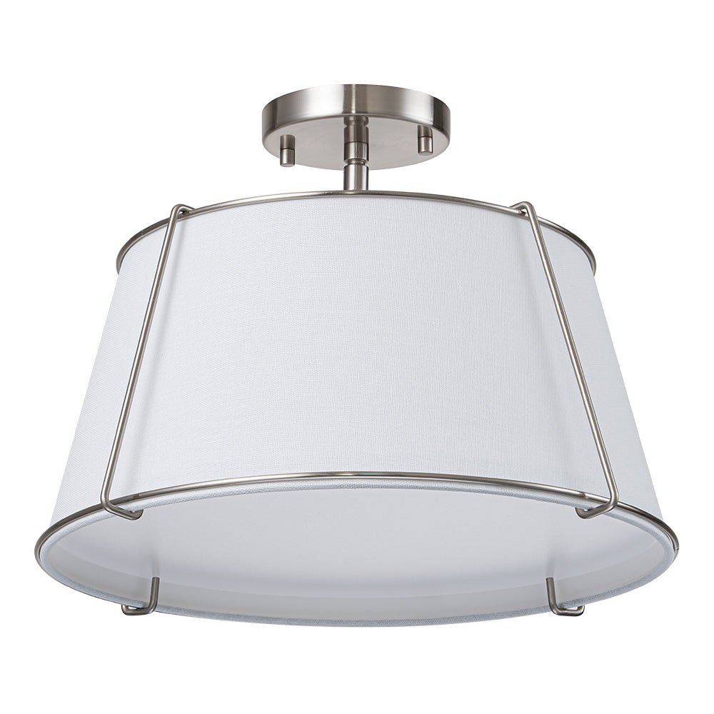 
Vesina Linen Drum Semi Flush Mount Ceiling Light