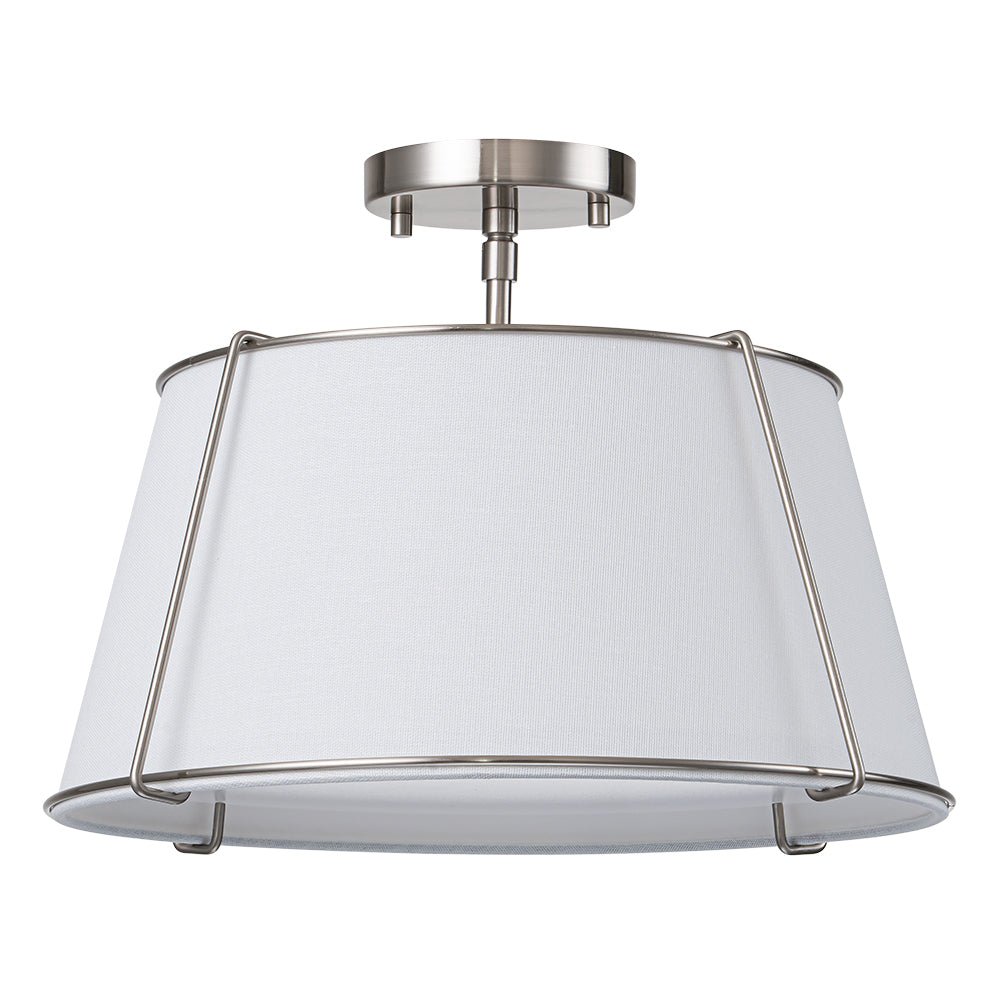 
Vesina Linen Drum Semi Flush Mount Ceiling Light