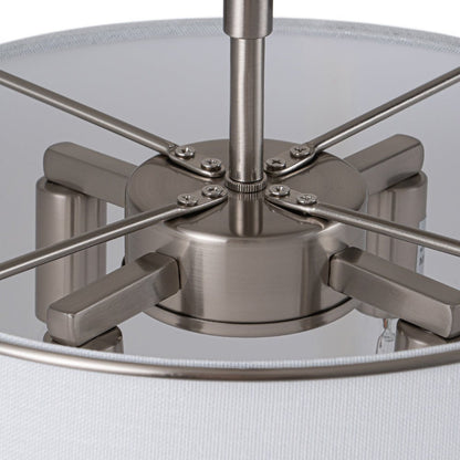 Vesina Linen Drum Semi Flush Mount Ceiling Light