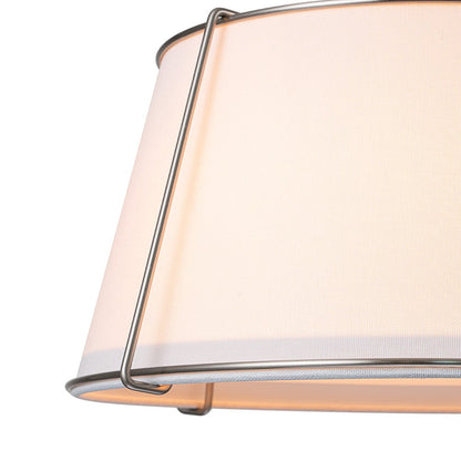Vesina Linen Drum Semi Flush Mount Ceiling Light